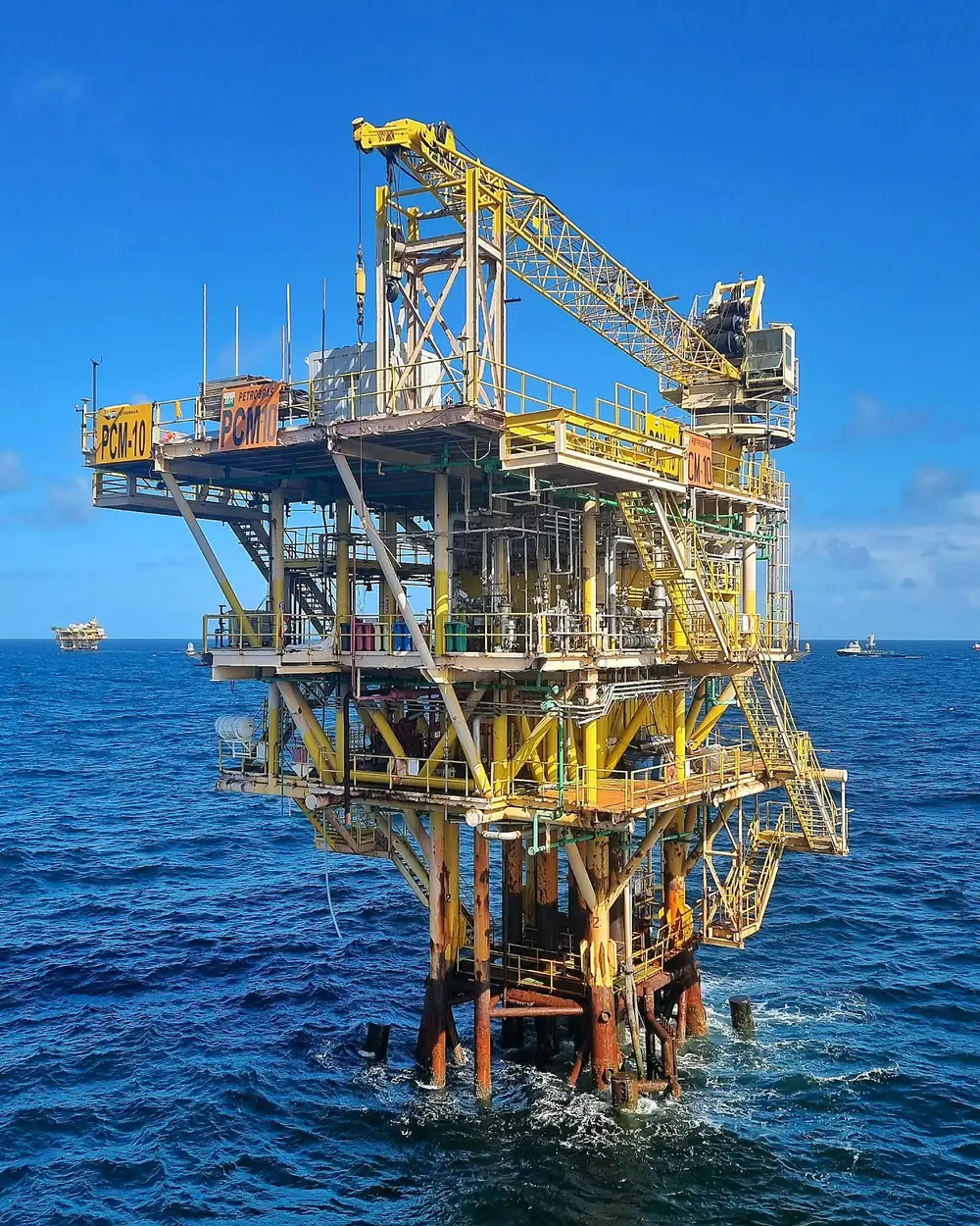 AI monitoring an offshore oil and gas platform